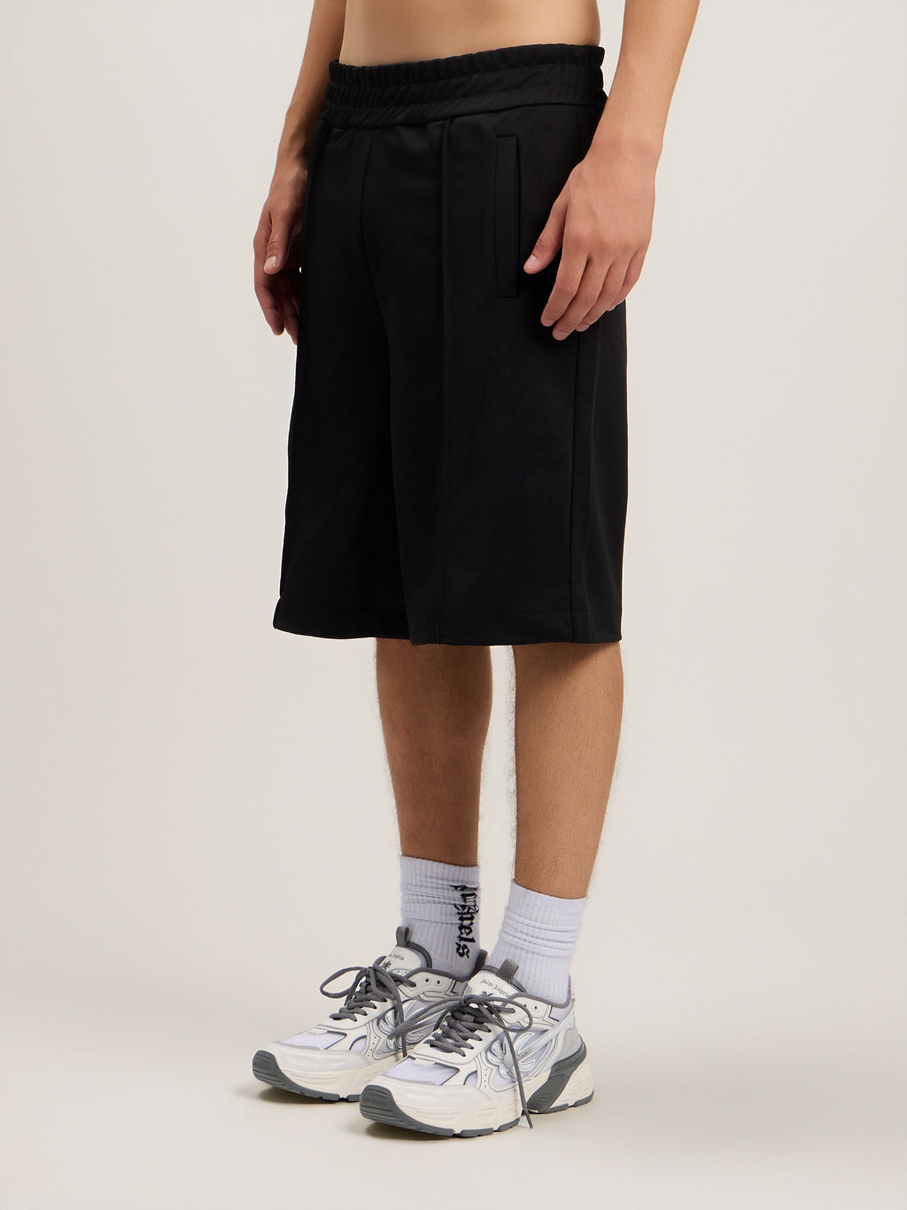 Back Curved Logo Track Shorts