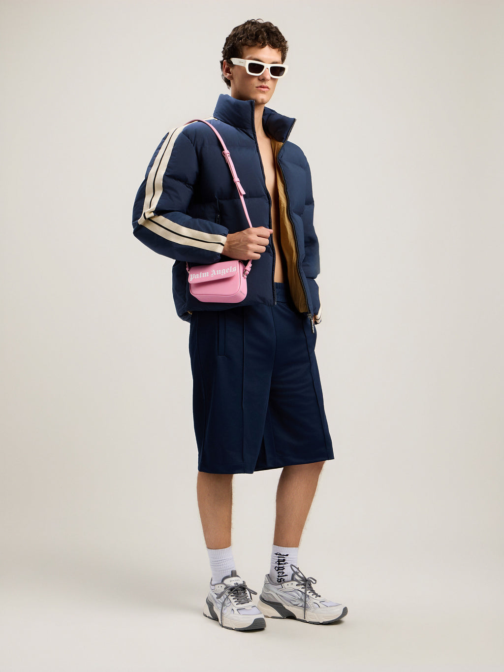 Back Curved Logo Track Shorts